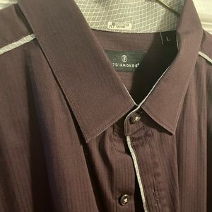 7 diamonds Men’s button up long sleeve shirt